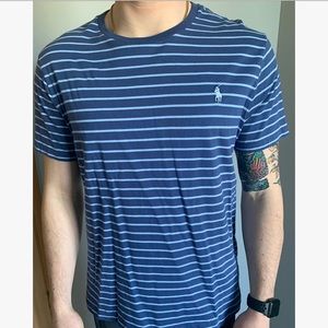 Polo Ralph Lauren strip shirt blue size large